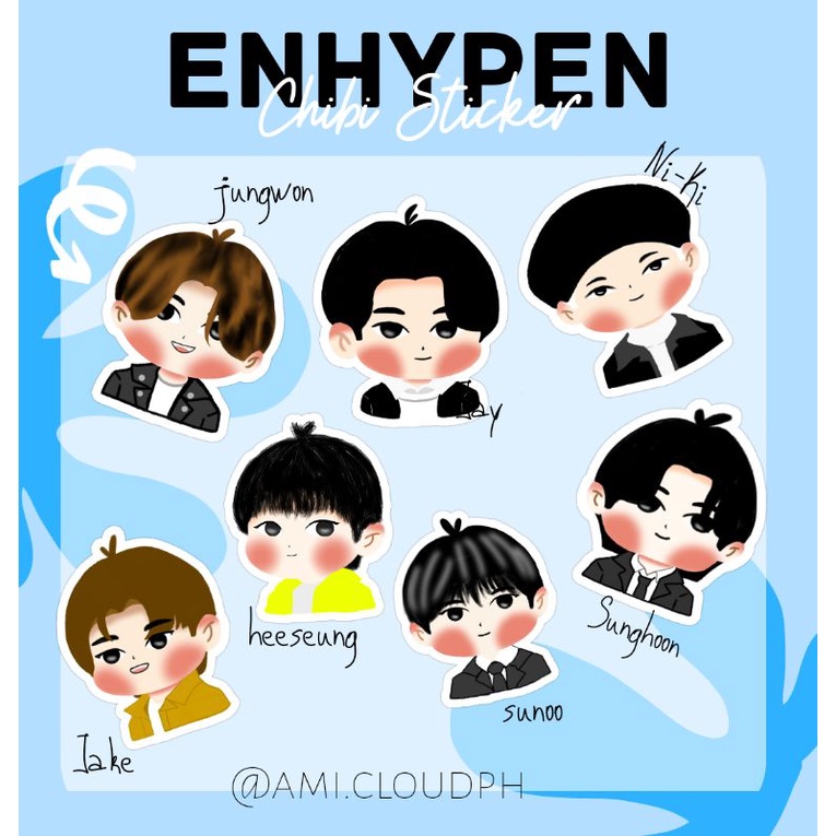 Enhypen Chibi Sticker Pack | Shopee Philippines