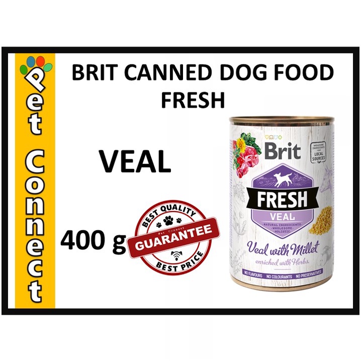 Brit Fresh VEAL 400g Canned Dog Food #3