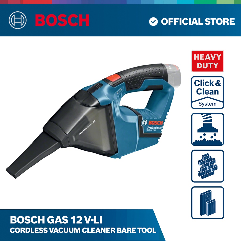 Bosch GAS 12 VLi Cordless Vacuum Cleaner (Bare tool) Power Tool/Home