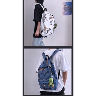 Schoolbag Male Middle School Students ins Trendy Japanese Style Fashion High Student Backpack Men's Casual #4