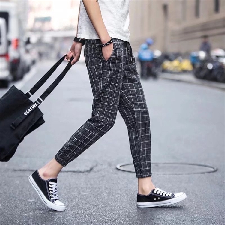 plaid pants men style