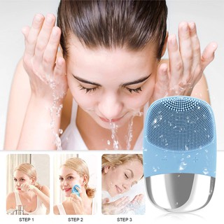 ANLAN Silicone Electric Facial Cleansing Brush Sonic Face Massager Cleansing Brush #6