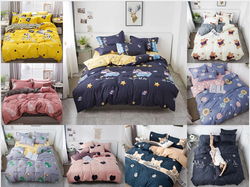 [COD] Beddings super single3 in 1 Bedsheet high quality polyester