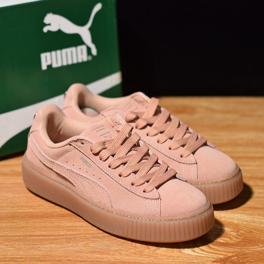 gold puma shoes