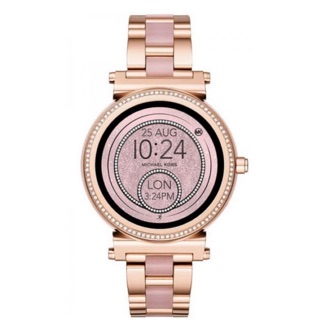 michael kors sofie pave rose gold smartwatch