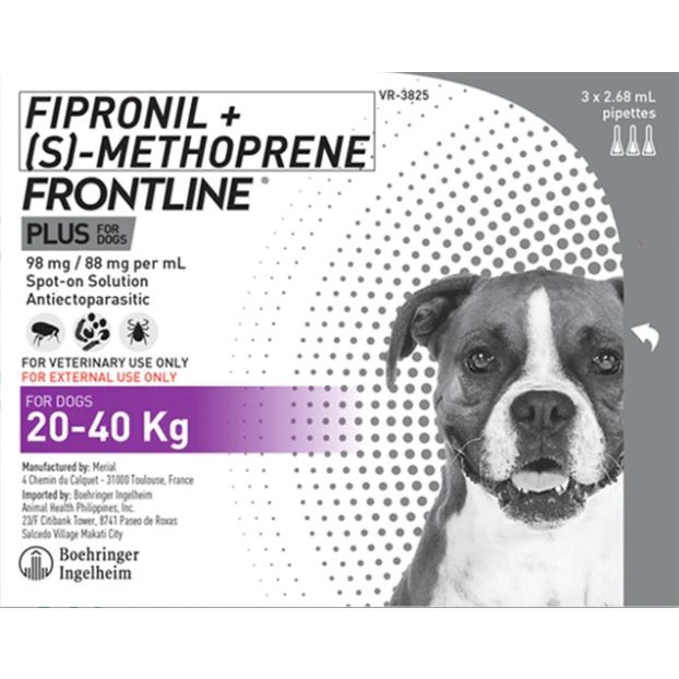 FIPRONIL (s) METHOPRENE FRONTLINE PLUS FOR DOGS 20-40 KG B#df 5sh #2