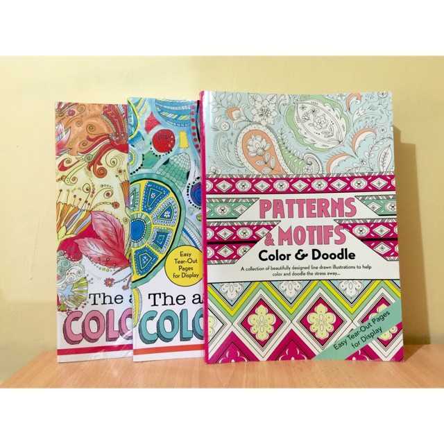 Download The Art Of Coloring Patterns Motifs Adult Coloring Books Shopee Philippines