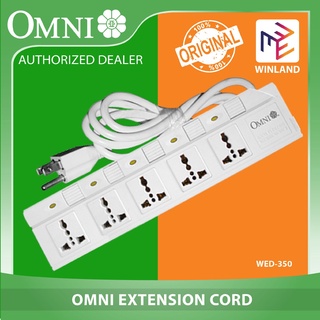 Omni Extension Power Cord Cable Set With Individual Switch 5 Gang 1 m Wed 350 Winland 5