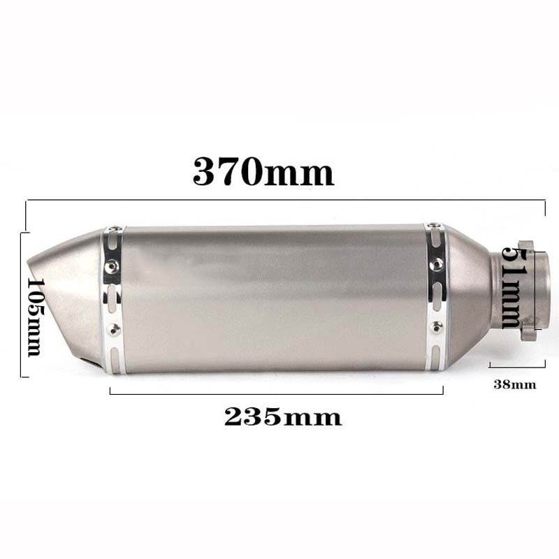 38-51mm Universal Motorcycle Exhaust Muffler Pipe Canister With DB Killer  Silencer | Shopee Philippines