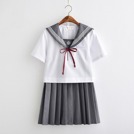 New Japanese Jk Korean School Uniform With Tie High School G Shopee Philippines