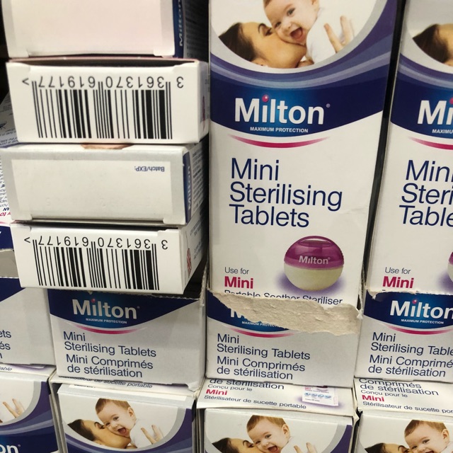 Pack of 5 Milton Mini Sterilising Tablets 50 x 3 g Shopee Philippines