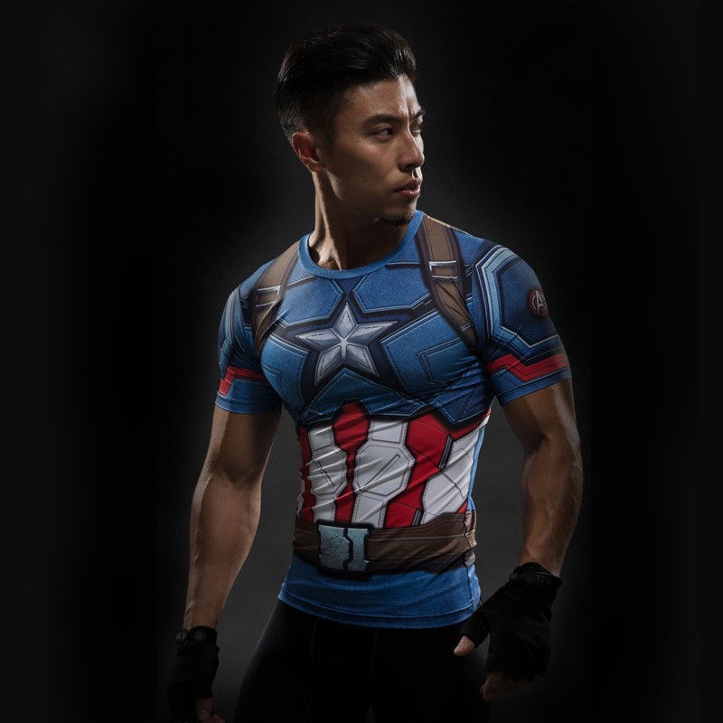 captain america workout shirt