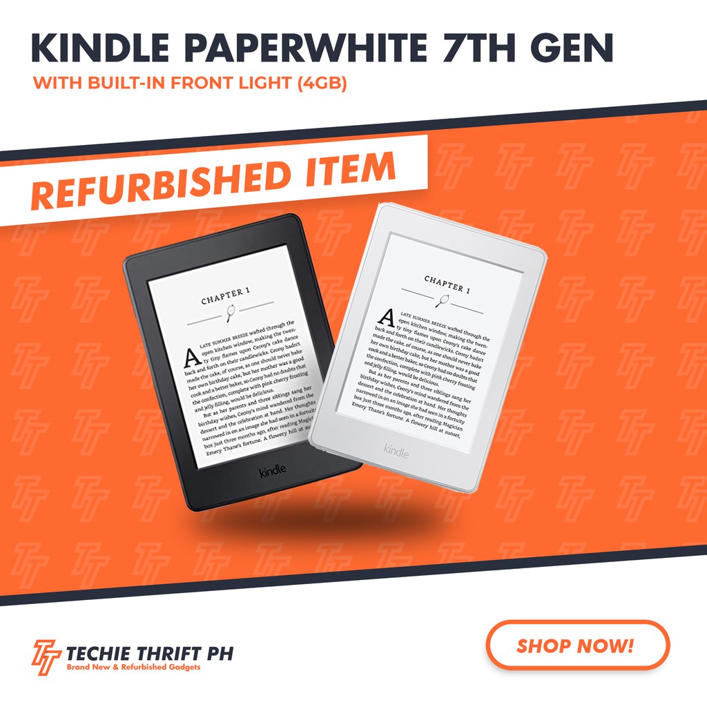 Kindle Paperwhite 7th Gen (Paperwhite 3) 4GB *REFURBISHED* | Shopee