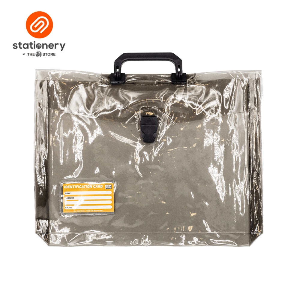 Colored Plastic Expanding Envelope With Push Lock & Handle Long