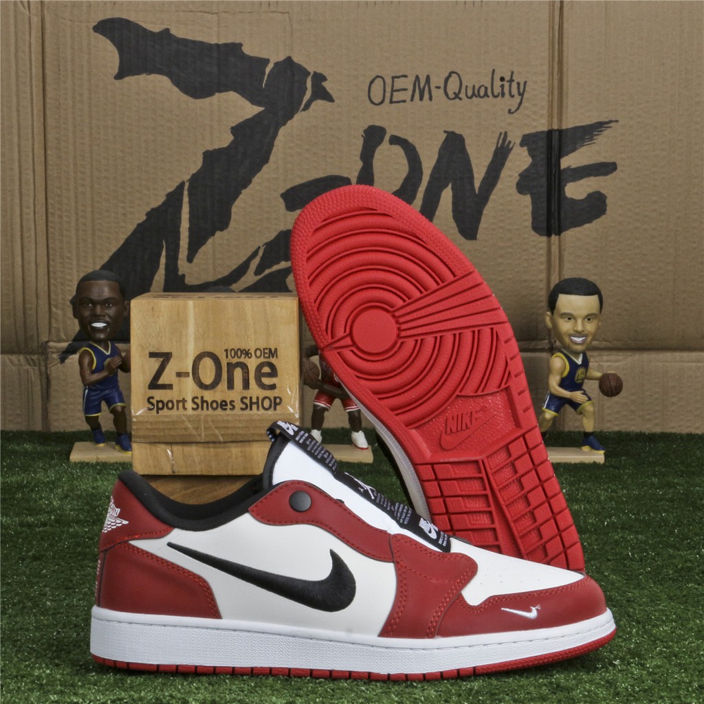 nike jordan 1 low slip on white trainers
