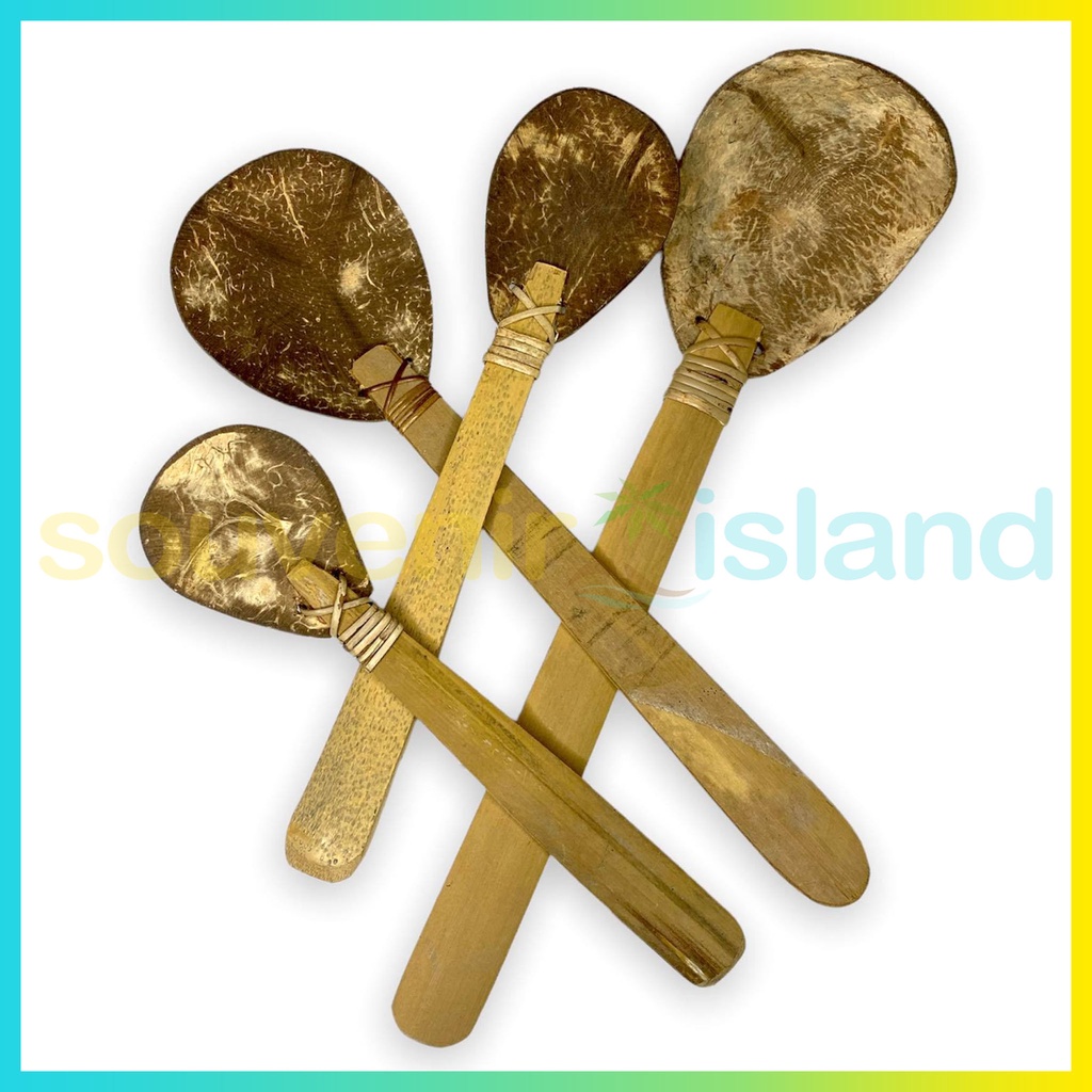 Native Sandok Spoon Soup Laddle Bao Made of Coconut Shell Philippine