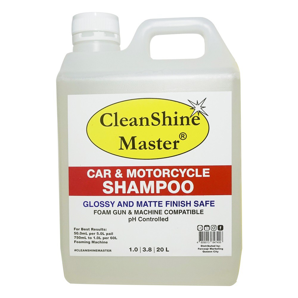 Car Shampoo / Motorcycle Shampoo 1 Liter by CleanShine Master Shopee