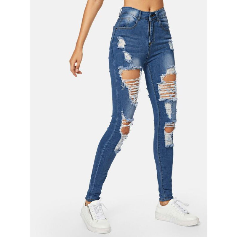stone wash skinny jeans