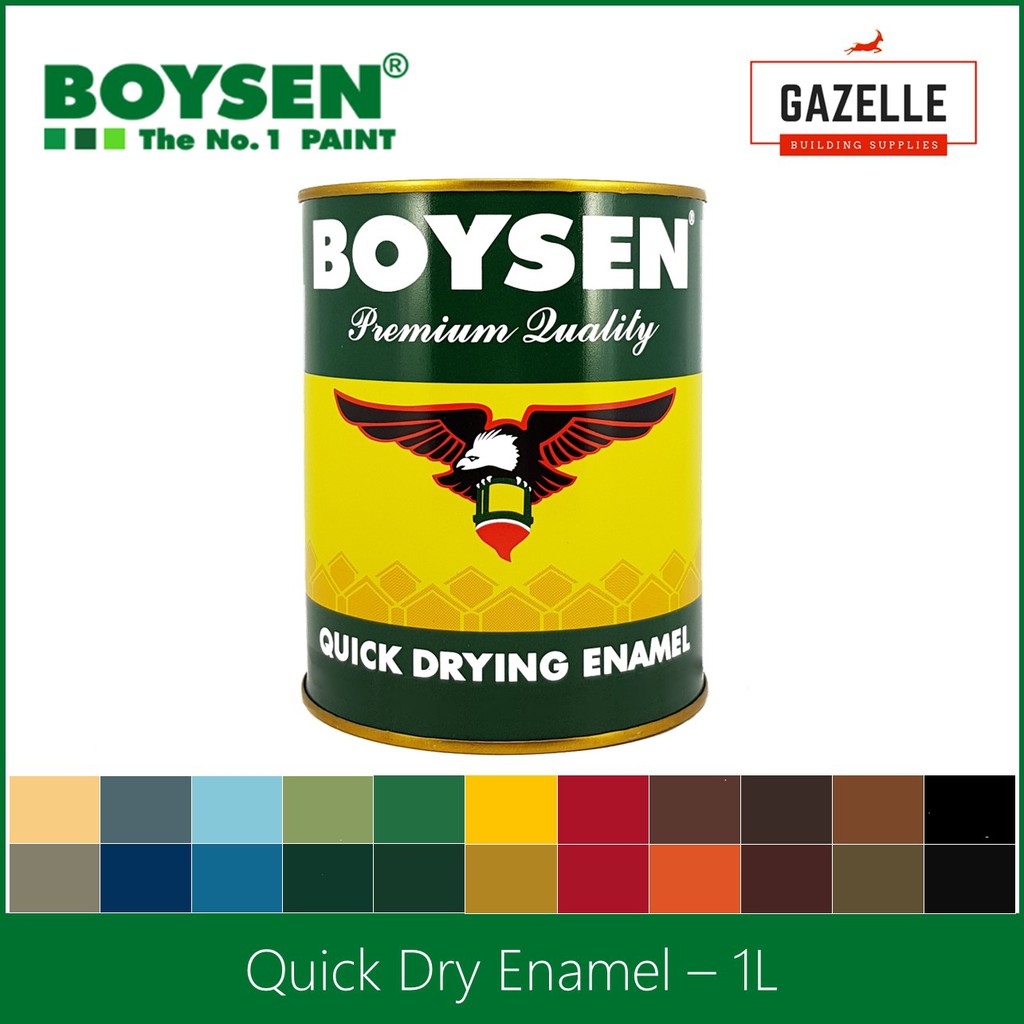 Original Boysen Quick Dry Enamel - 1L | Shopee Philippines