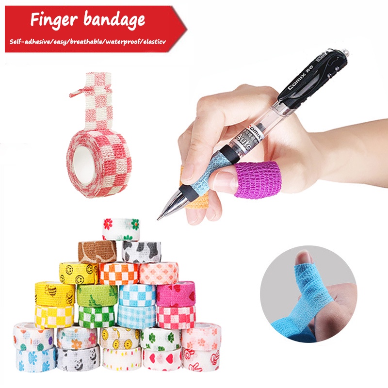 2.5cm*4.5m Writing Finger Bandage Elastic Movement Selfadhesive