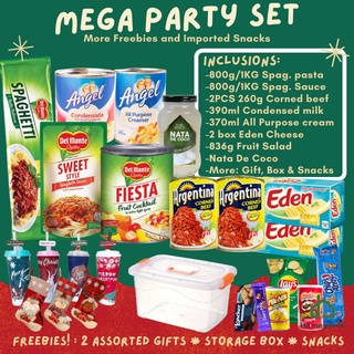 MEGA Christmas Basket Party Set Perfect for Gift Family Celebration Spaghetti Food Package Giveaways