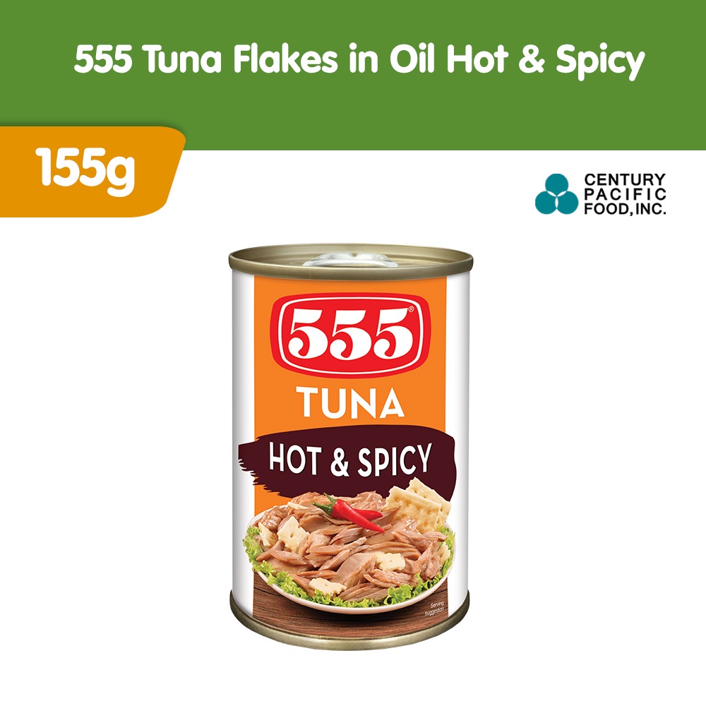 555 Tuna Flakes in Oil Hot & Spicy 155g Shopee Philippines