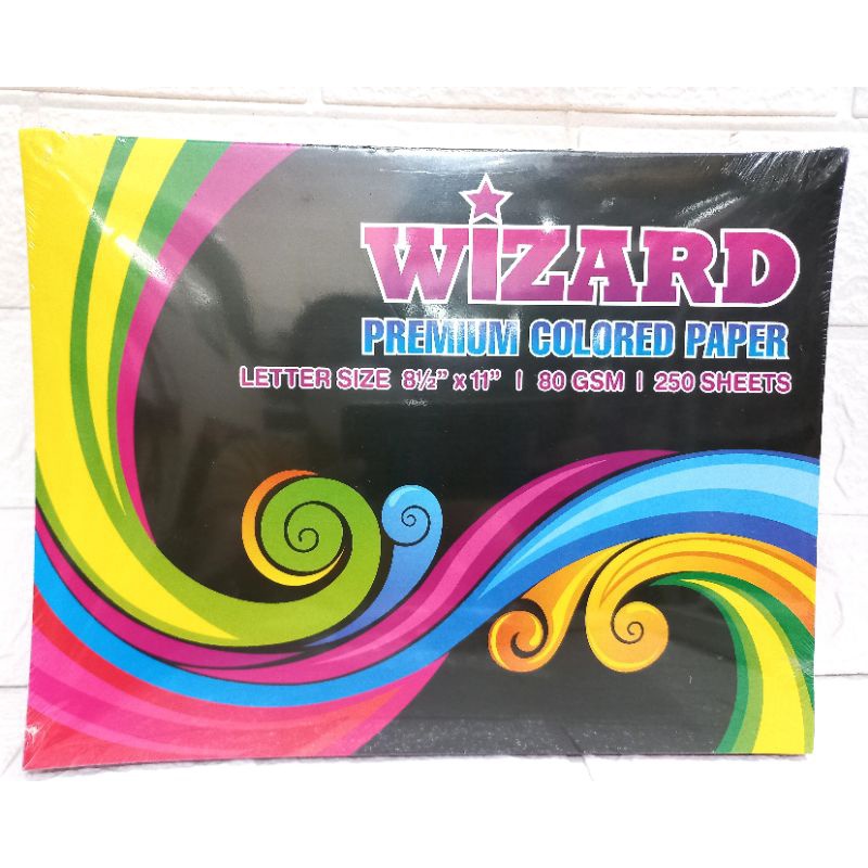 Wizard Premium Colored Paper 80 Gsm 250 Sheets Shopee Philippines