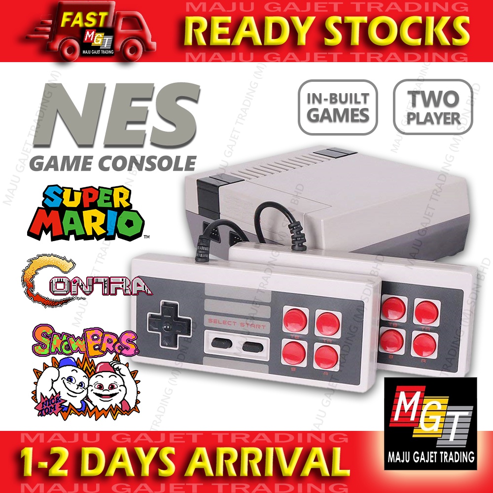 Nes Game Console Video Games Tv Gaming 2 Player Classic Gameboy Super 