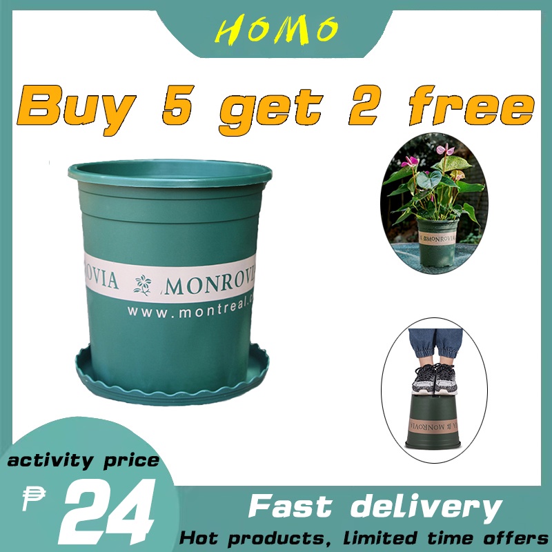 Planting gallon flower pots indoor flower pots thickened plastic resin