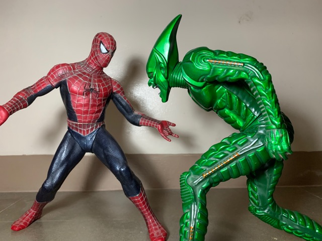Rare Roto Cast Spiderman and Green Goblin 12inches Action Figure (Spiderman  1 movie) | Shopee Philippines