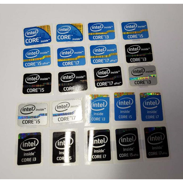 Original Intel CPU core label 12345 generation i3i5i7 sticker laptop