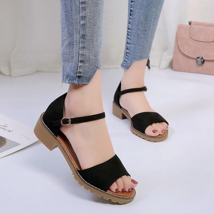 AL #K2018 Womens Flat Sandals Slip On Type Korean Sandal | Shopee ...