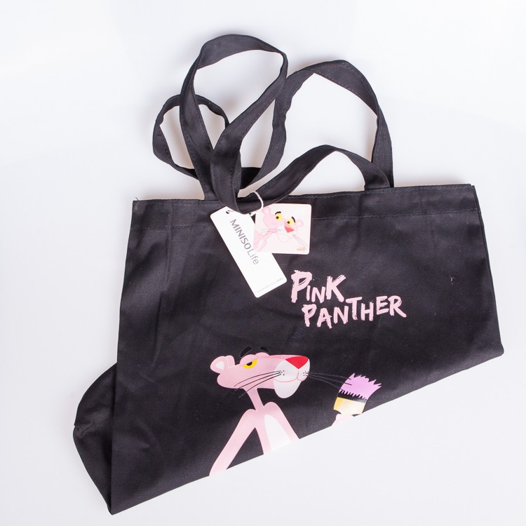 pink panther tote bag miniso