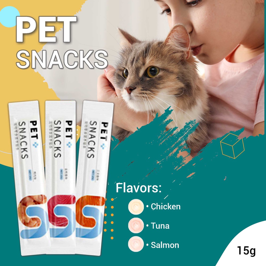 Jbtech Creamy Puree Salmon,15g per Stick Wet Cat Snacks Stick Wet Food
