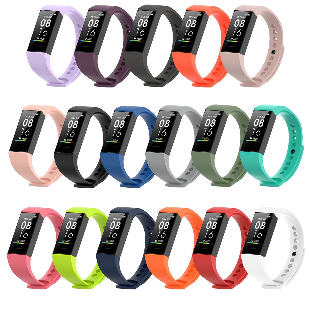 Xiaomi Mi Smart Band 4C Strap Smart Bracelet Strap Replacement Silicone ...