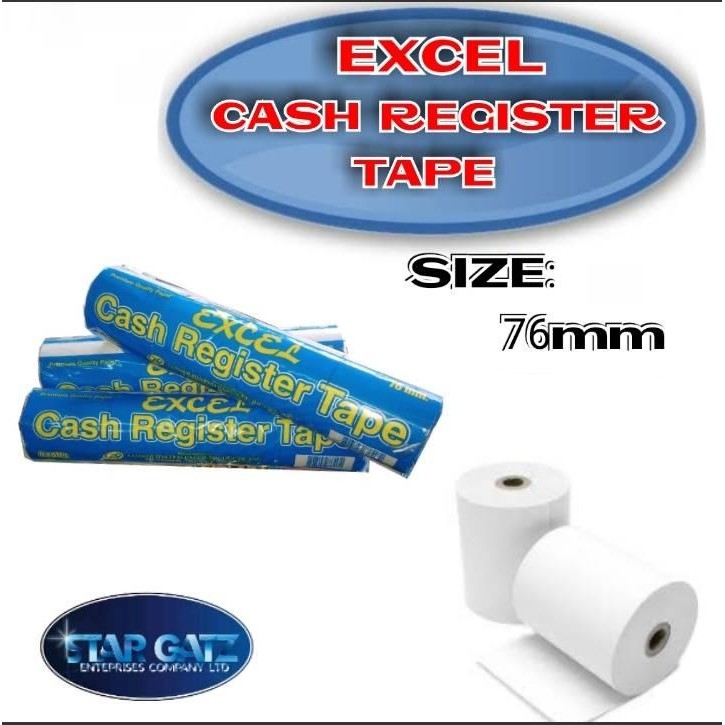 EXCEL CASH REGISTER TAPE 76MM SOLD PER PACK Shopee Philippines