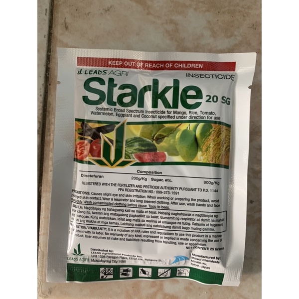 Starkle 20 sg insecticide Shopee Philippines