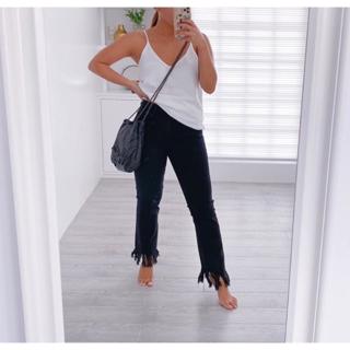 zara high rise mini flare jeans