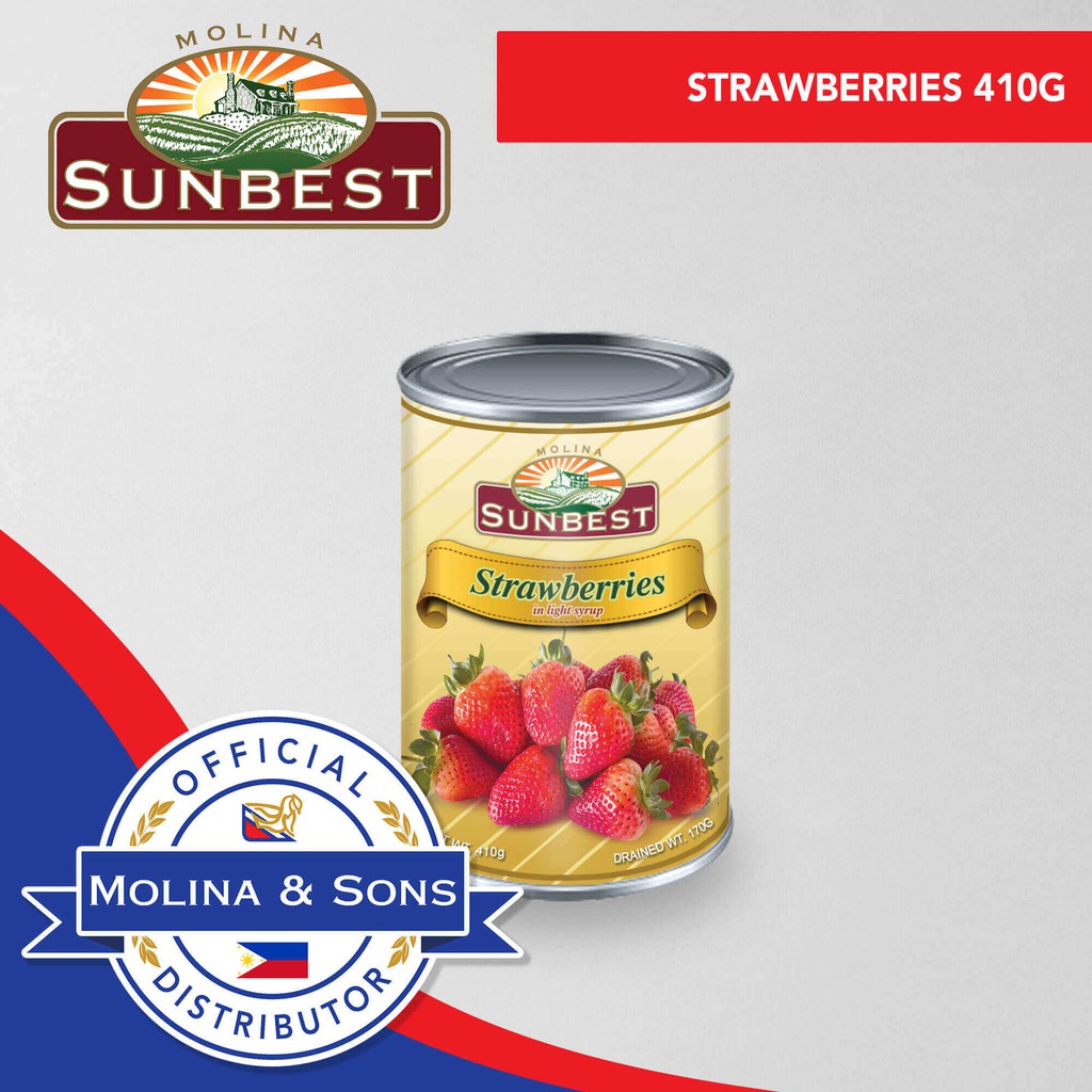 Sunbest Strawberries 410g Shopee Philippines