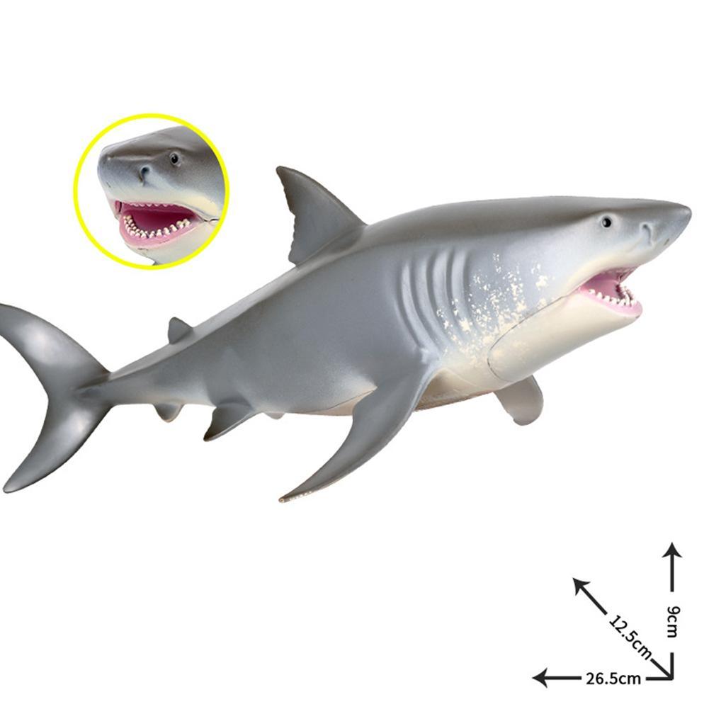 Lifelike Shark Shaped Kids Baby Toy Realistic Simulation Animal Model playful 