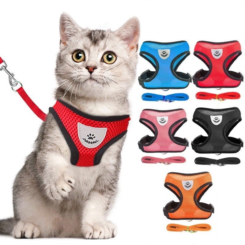 Pet Dog Harness Soft Mesh Chest Strap Dog Harness Pet Training Supplies Adjustable Outdoor Walking dogs Leashs #1
