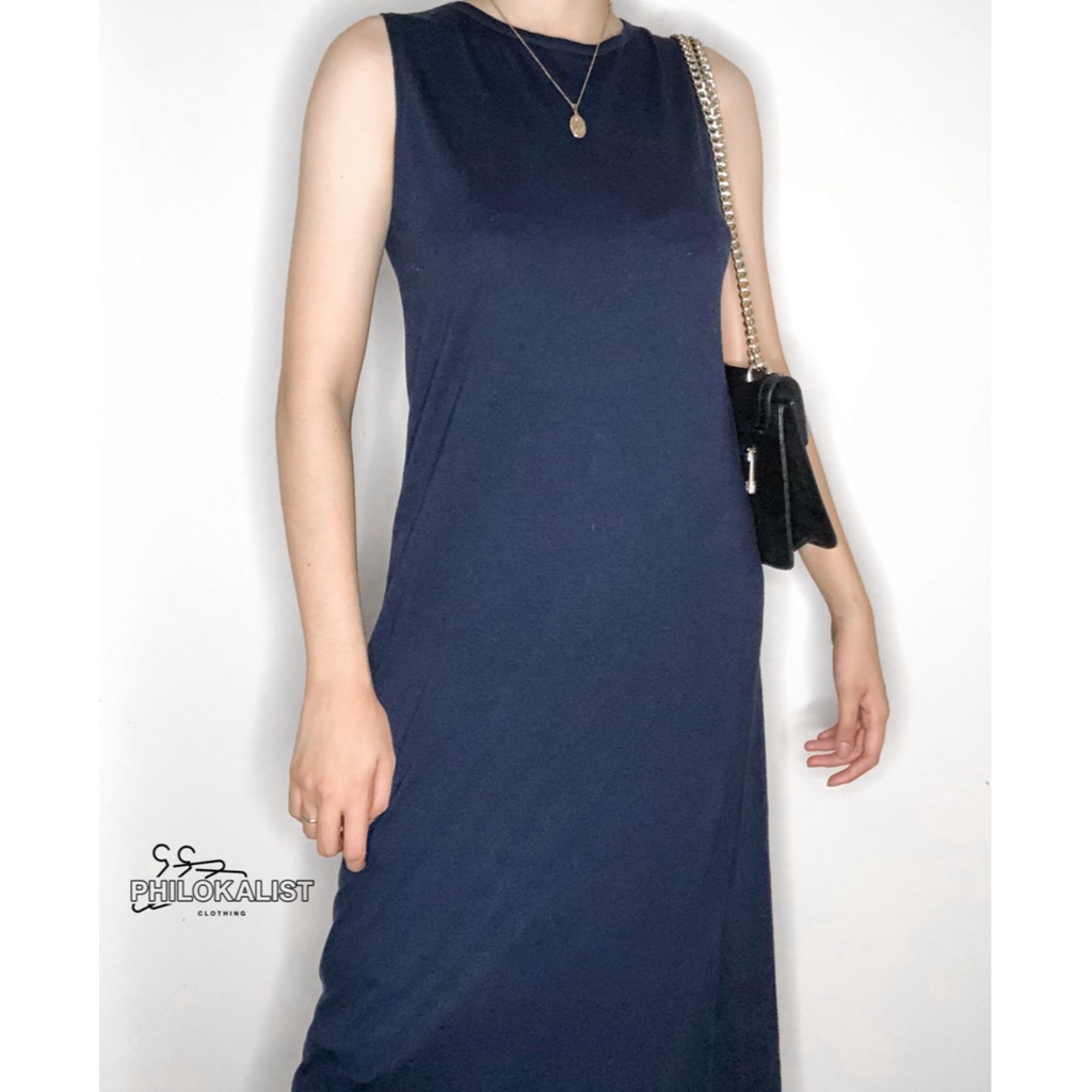 maxi dress blue
