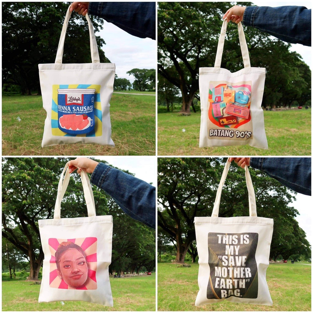 EIGHT CANVAS TOTE BAGS 14x12 INCHES (BATCH 1) (BRAND NEW) Shopee