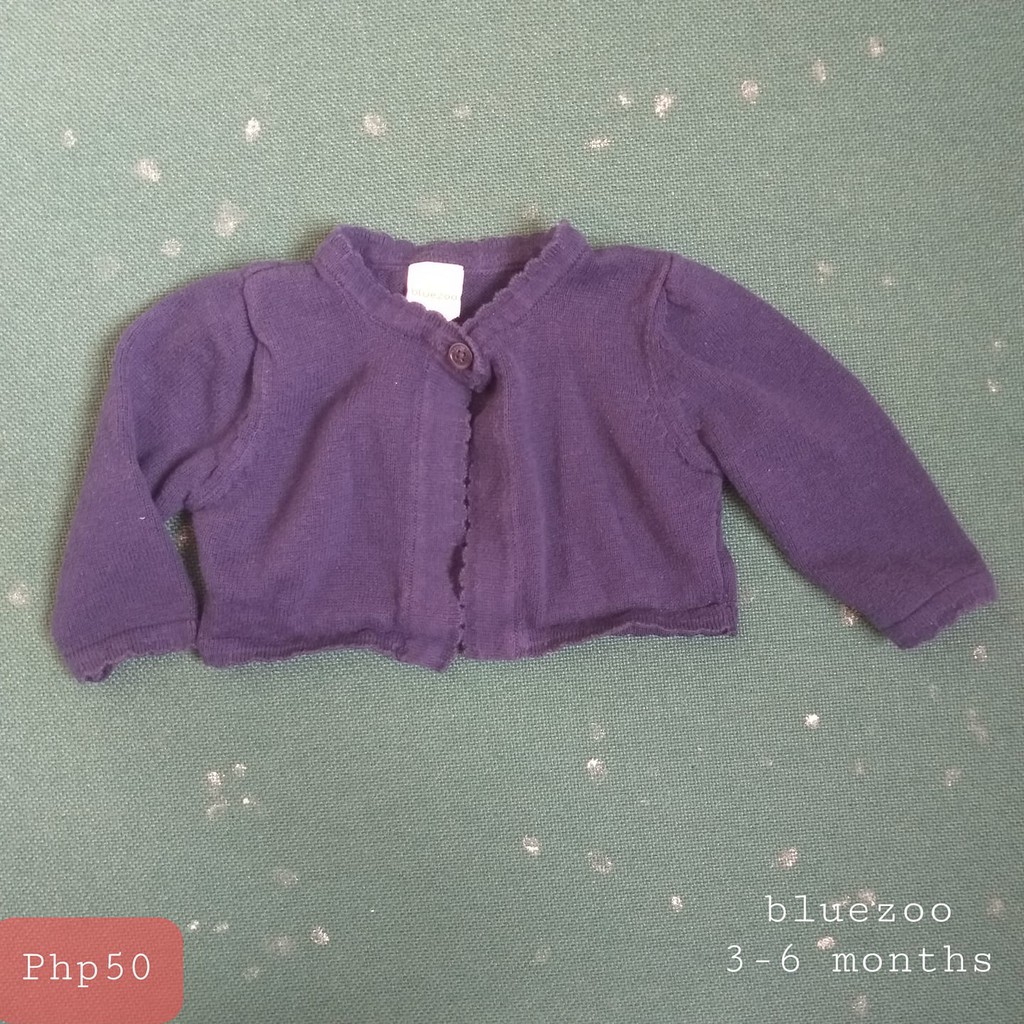 blue cardigan baby girl