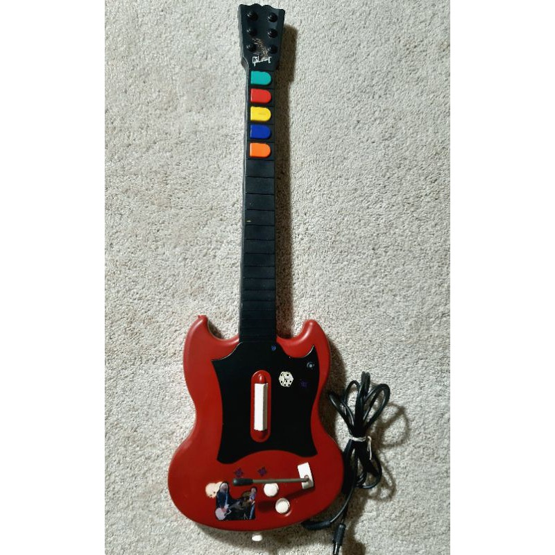 Official PS2 Guitar Hero Red Octane SG Controller, Wired, EUC, from U.S