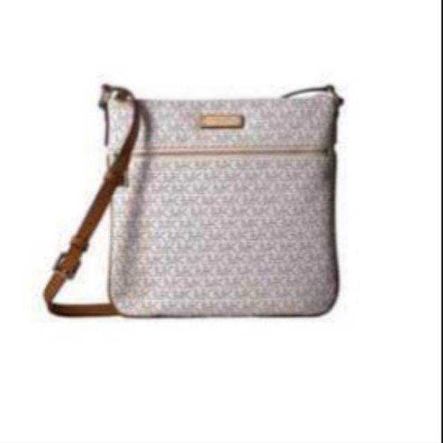 mk white sling bag