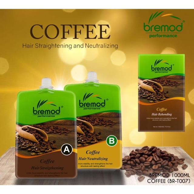 Bremod Rebonding hair Straightening cream moisturizing 1000mlX2 Argan/coffee/jojoba  | Shopee Philippines