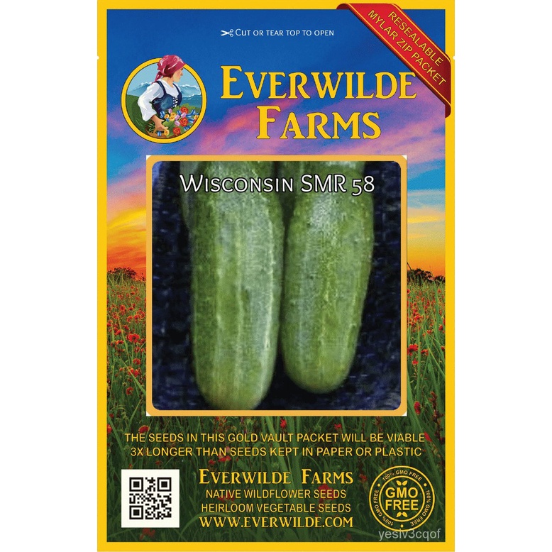 Guaranteed germination rate 100 Wisconsin SMR 58 Cucumber Seeds