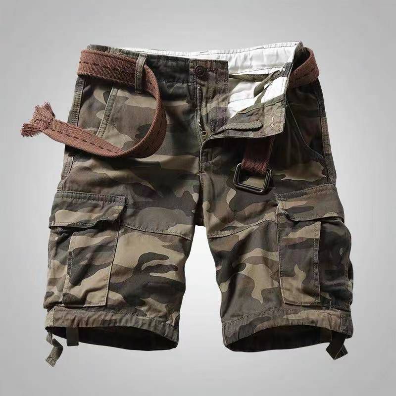 Cargo Camouflage Six Pocket Short W/belt For Men | Shopee Philippines