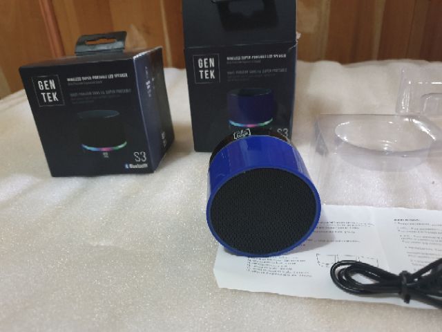 gen tek wireless super portable led speaker